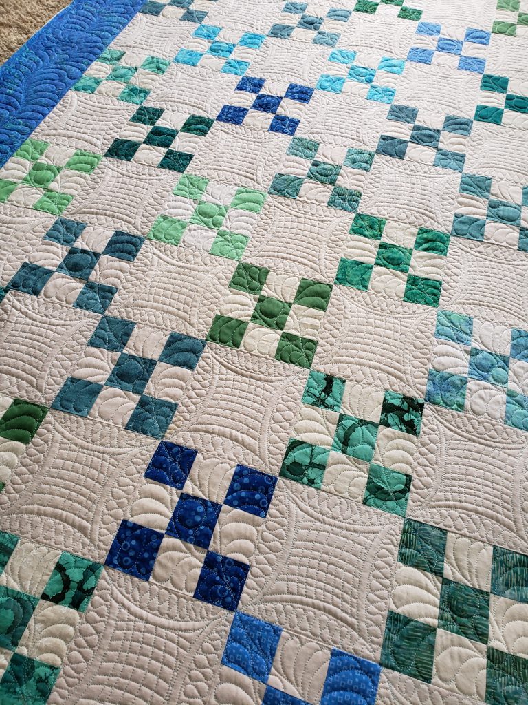 Quilts for sale/ Beautiful Irish chain quilt/ made to order