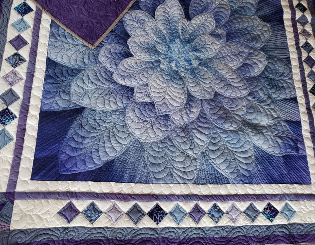 Quilts For Sale/ Quilt for Sale/ Quilt for Sale Handmade modern quilting, dream big flower quilt