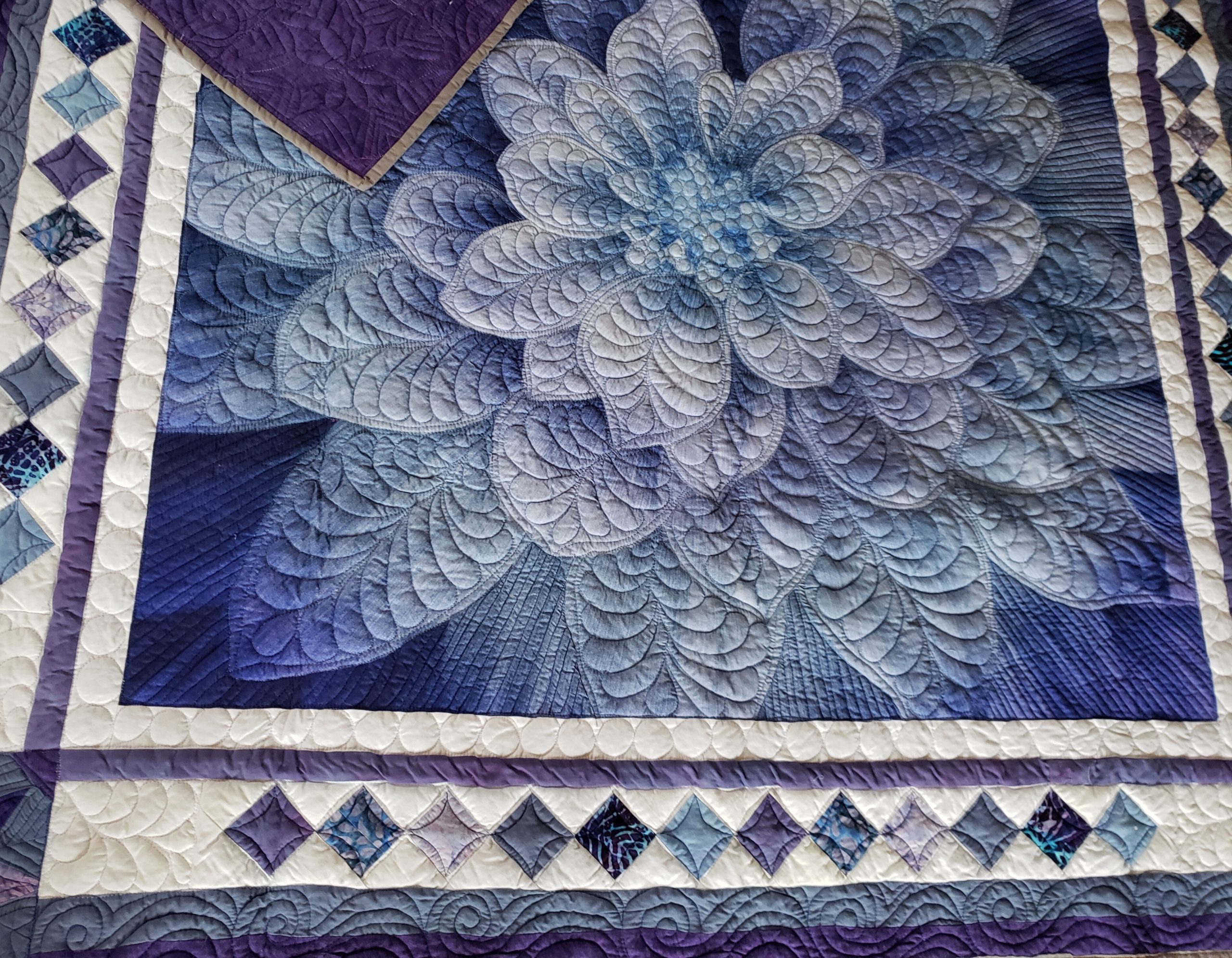 dream big flower quilt/ customer project