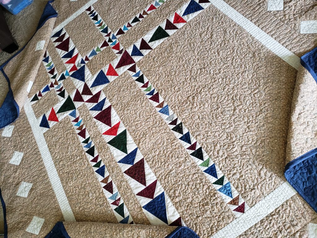 flying Geese quilt/Made To Order/ King Size quilts for sale/ King Size Cotton quilts/ Made to order quilts/ handmade quilts for sale