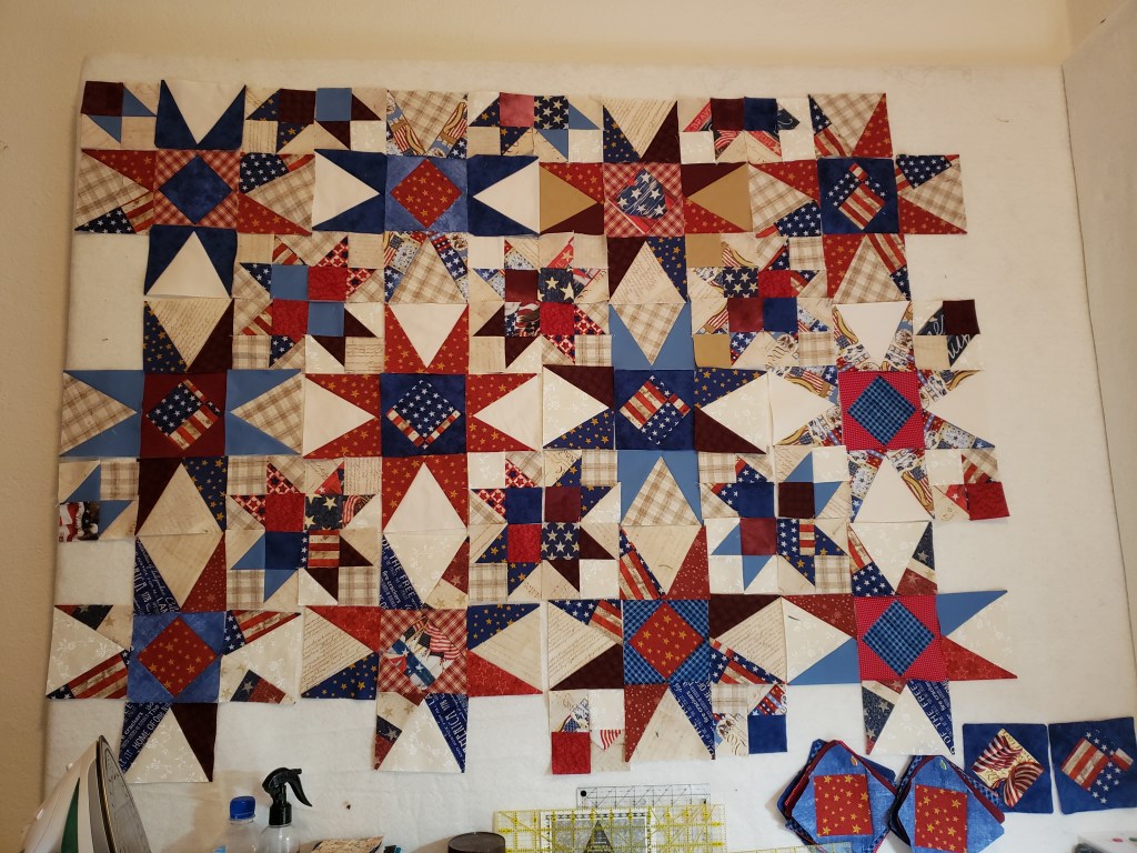 Quilts For Sale | Handmade Quilts | Patriotic Star Quilt | Custom Made Quilt