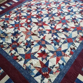 Quilts for Sale/ Vintage-Patriotic-style-quilt/ Custom Made Quilts