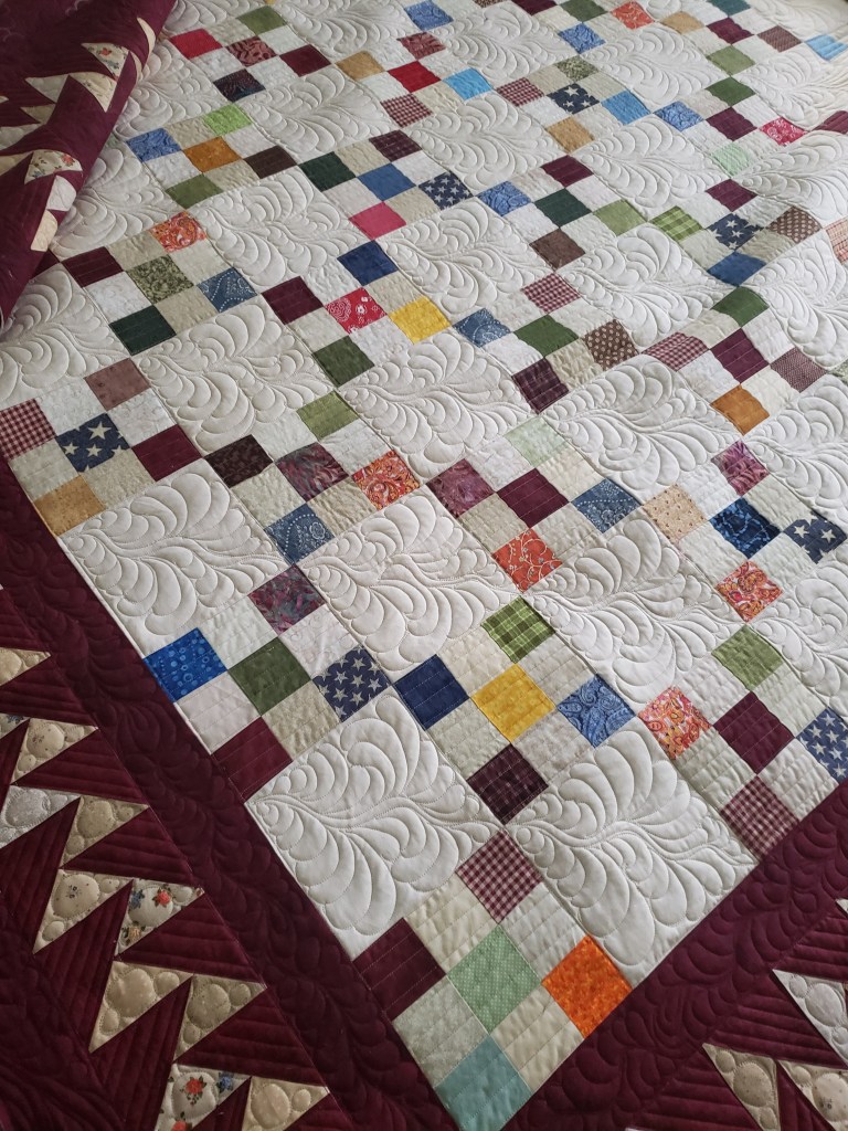 Quilts for sale/ Made To Order Quilts/ Custom Made Quilts/heirloom Irish Chain bedspread