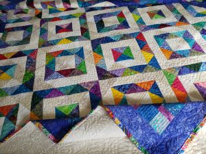 Summer Blues Quilt / Made To Order Summer Blues Pinic Quilt/ Made To Order/ King Size quilts for sale/ King Size Cotton quilts/ Made to order quilts