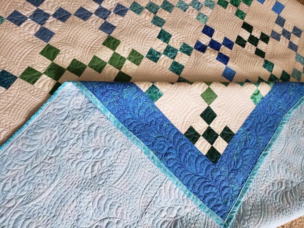 Quilts for sale/ Made To Order Quilts/ Custom Made Quilts/handmade Irish Chain queen quilt