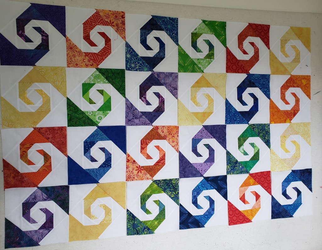 Handmade Quilts for Sale/ Storm At Sea in the making