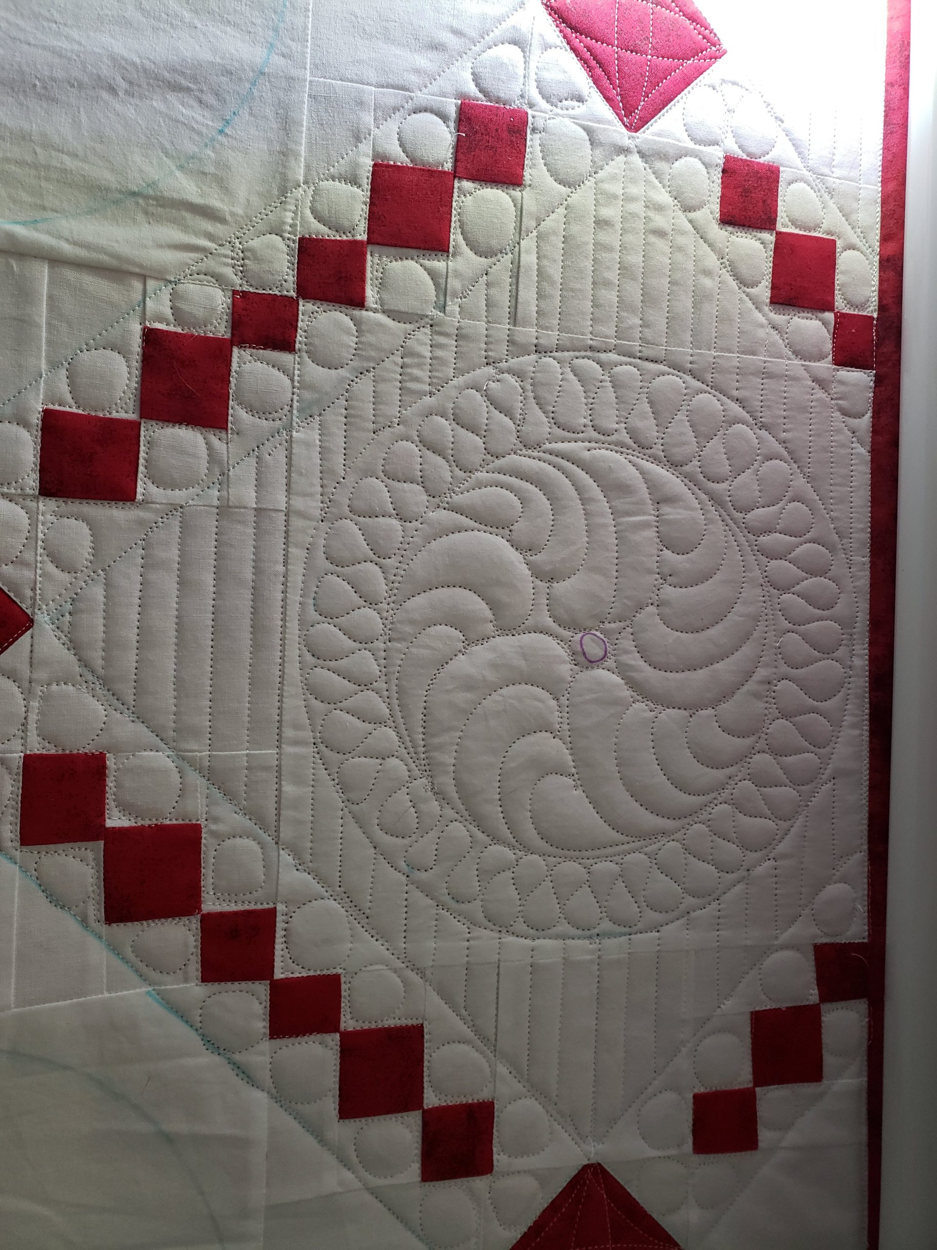 handmade quilts for sale/ custom irish chain quilt queen size cotton bedding