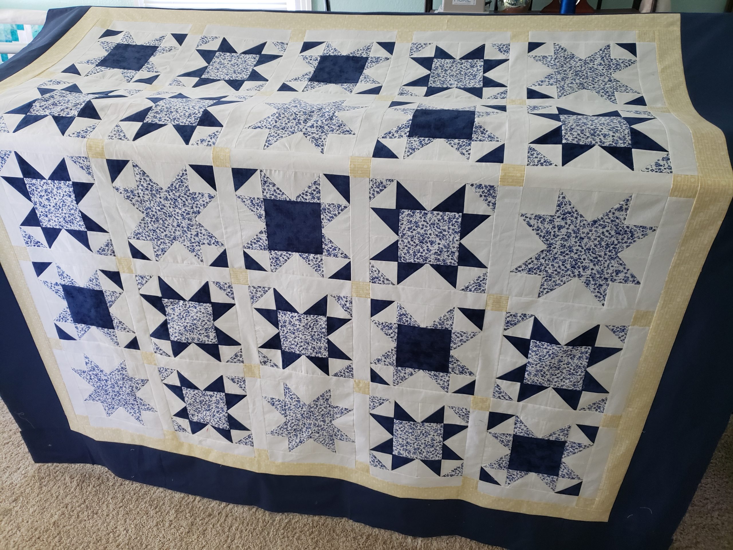 Quilts For Sale/ Quilt for Sale/ Quilt for Sale Handmade 16 Stars Quilt / Made To Order Quilt/ King or Queen - Image 6