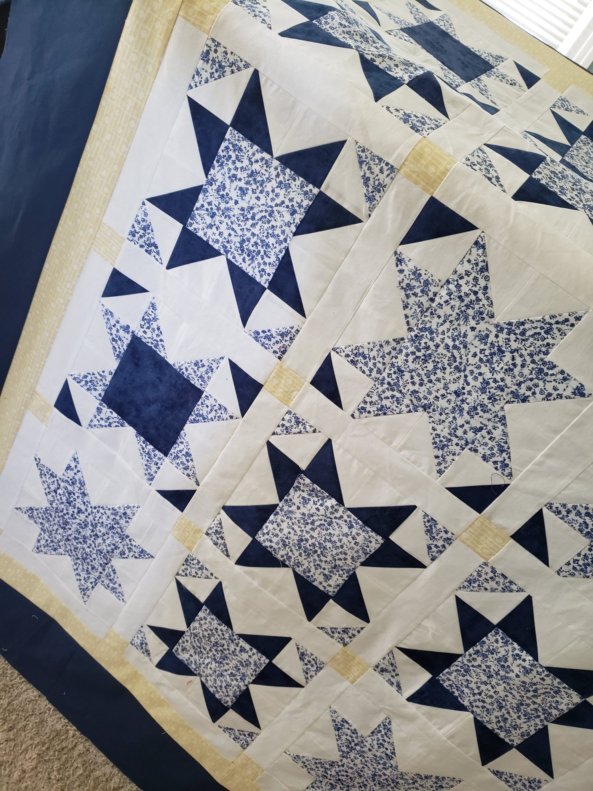 Quilts For Sale/ Quilt for Sale/ Quilt for Sale Handmade 16 Stars Quilt / Made To Order Quilt/ King or Queen - Image 8