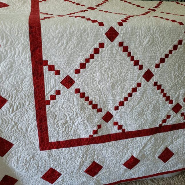  Handmade Quilts for Sale/ custom made quilts/ red and white quilts/Quilts By Taylor/