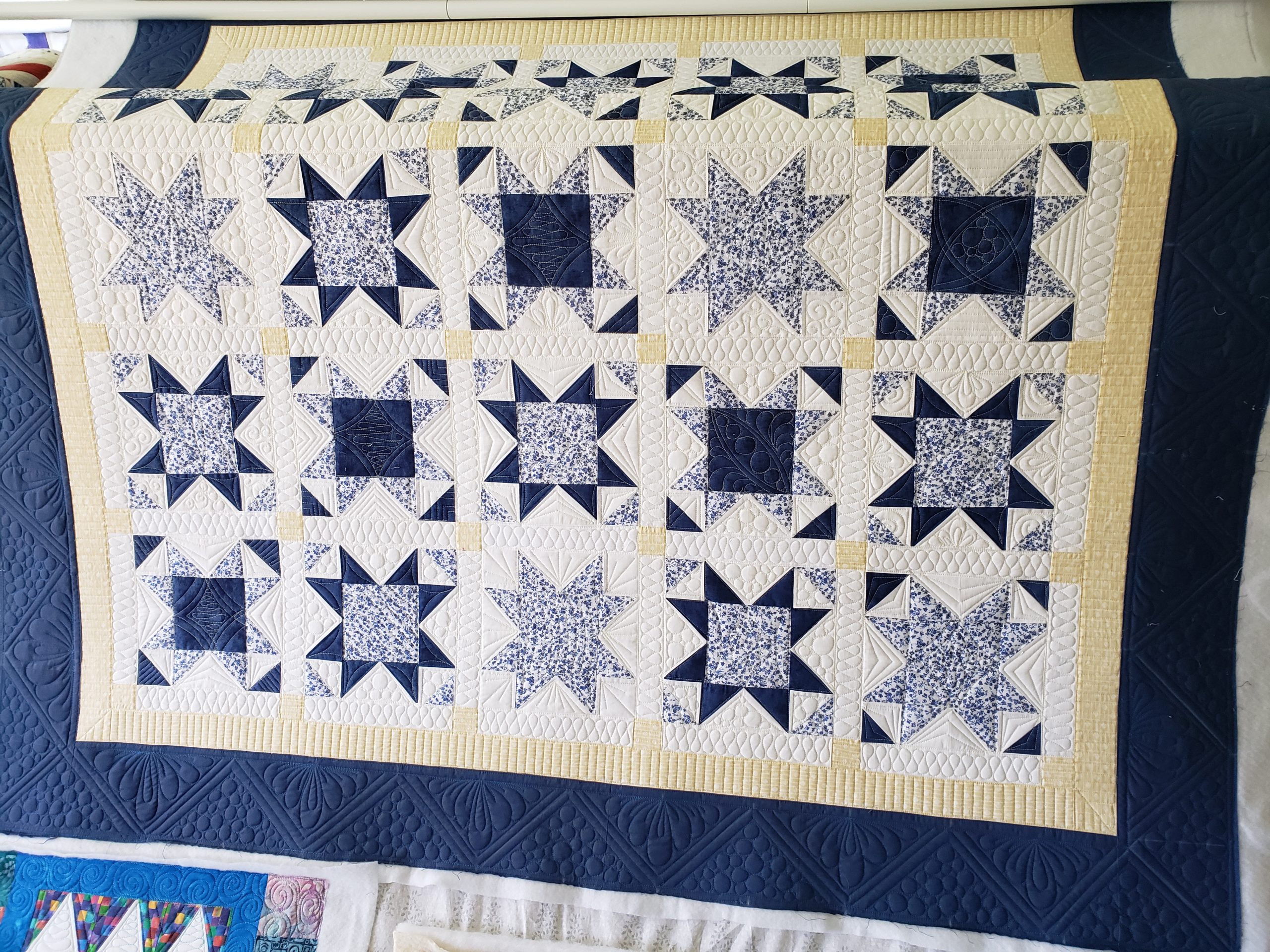 Quilts For Sale/ Quilt for Sale/ Quilt for Sale Handmade 16 Stars Quilt / Made To Order Quilt/ King or Queen - Image 4