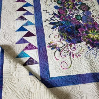 Quilt For Sale/ Beautiful Floral Quilt/  Quilts By Taylor/  Finished Quilt, 65 X 71