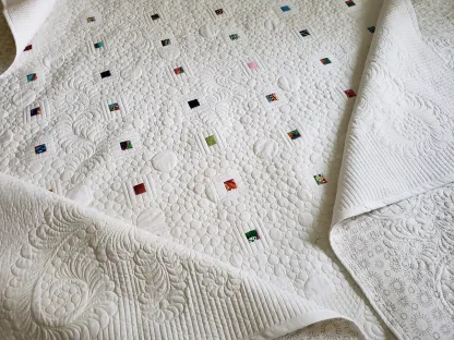 Circles of Love Quilt/ Beautiful Graffitti quilted Custom Made Quilt