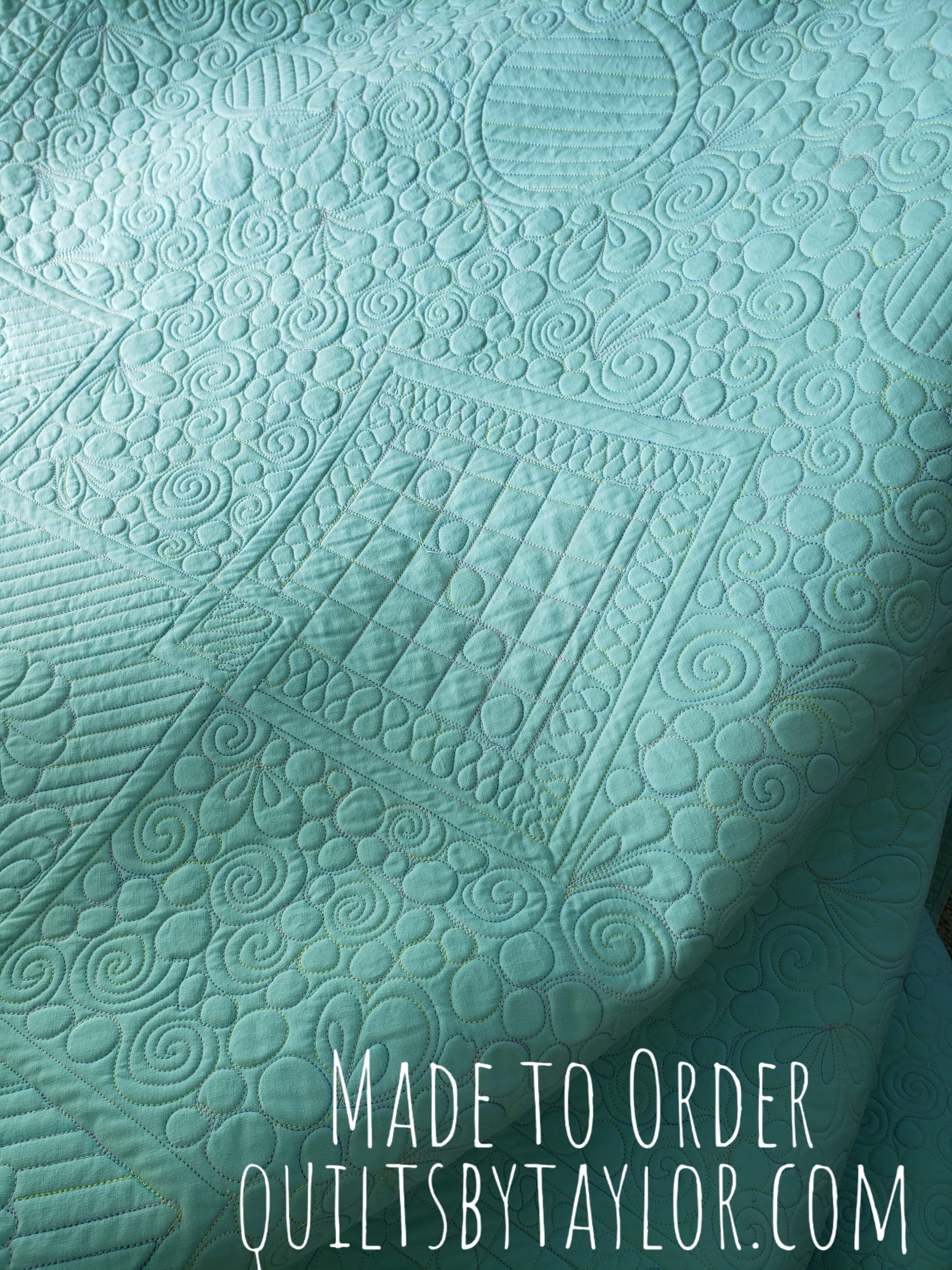 Whole Cloth Quilt/ Finished Quilt, Ready to Ship