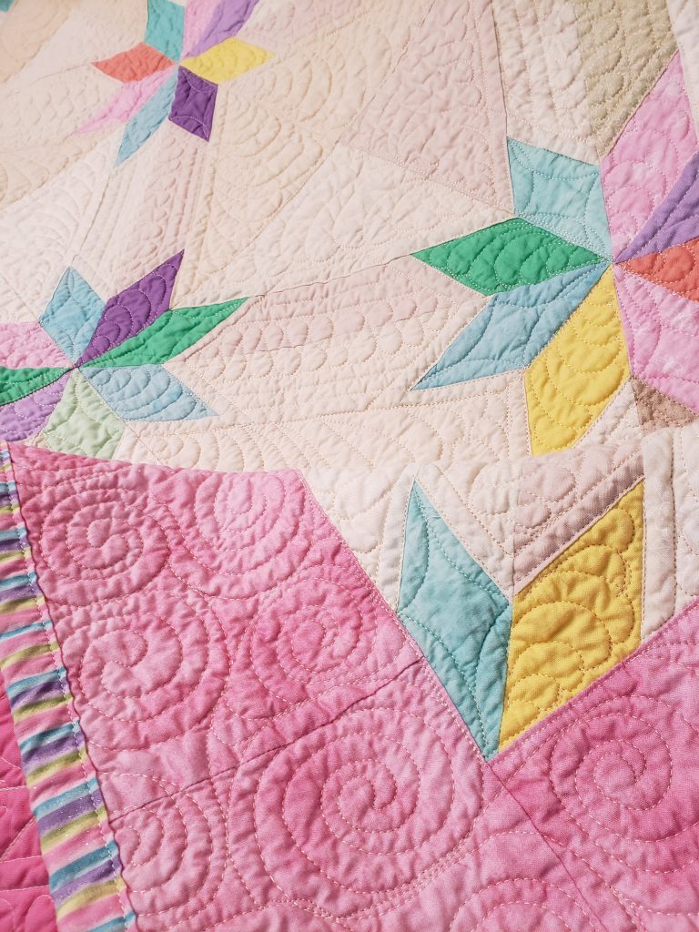 handmade quilts/ quilts for sale/ Pastel Hunter Star