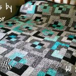 quilts for sale/ black and white quilts for sale, modern black and white quilt king size