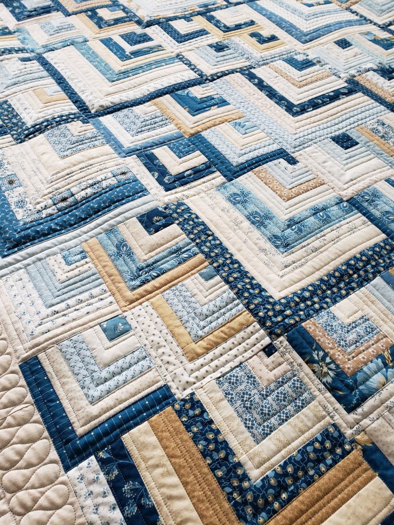 cusom made quilts Log Cabin Quilt/ Made To Order quilts