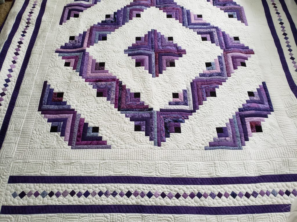 Quilt for saleBarn Raising Log Cabin Quilt/ Made to order/ custom made quilt