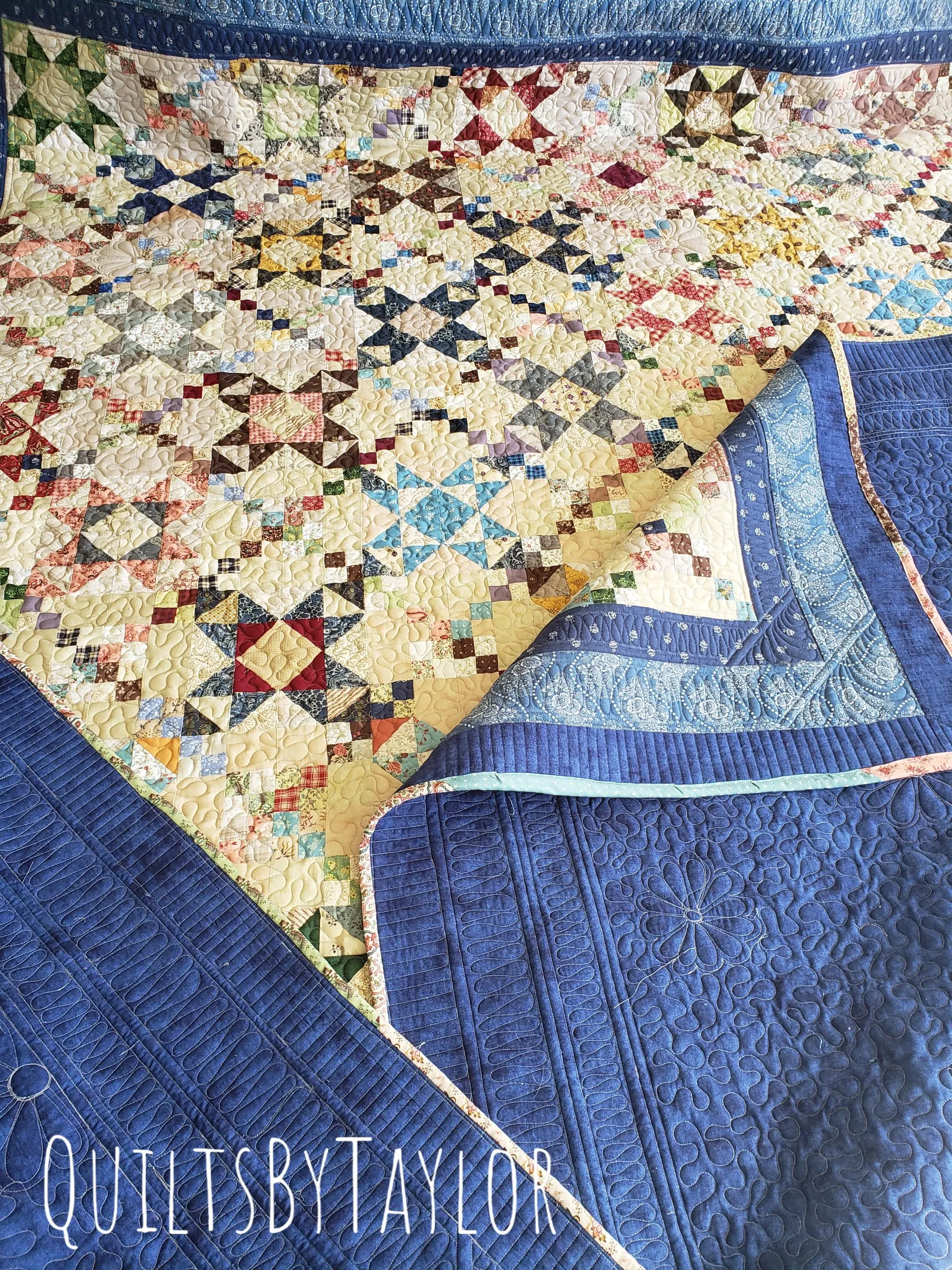 handmade cotton quilt for sale queen size/ Custom Made Quilts/ Civil War Era Quits/ Quilts for Sale