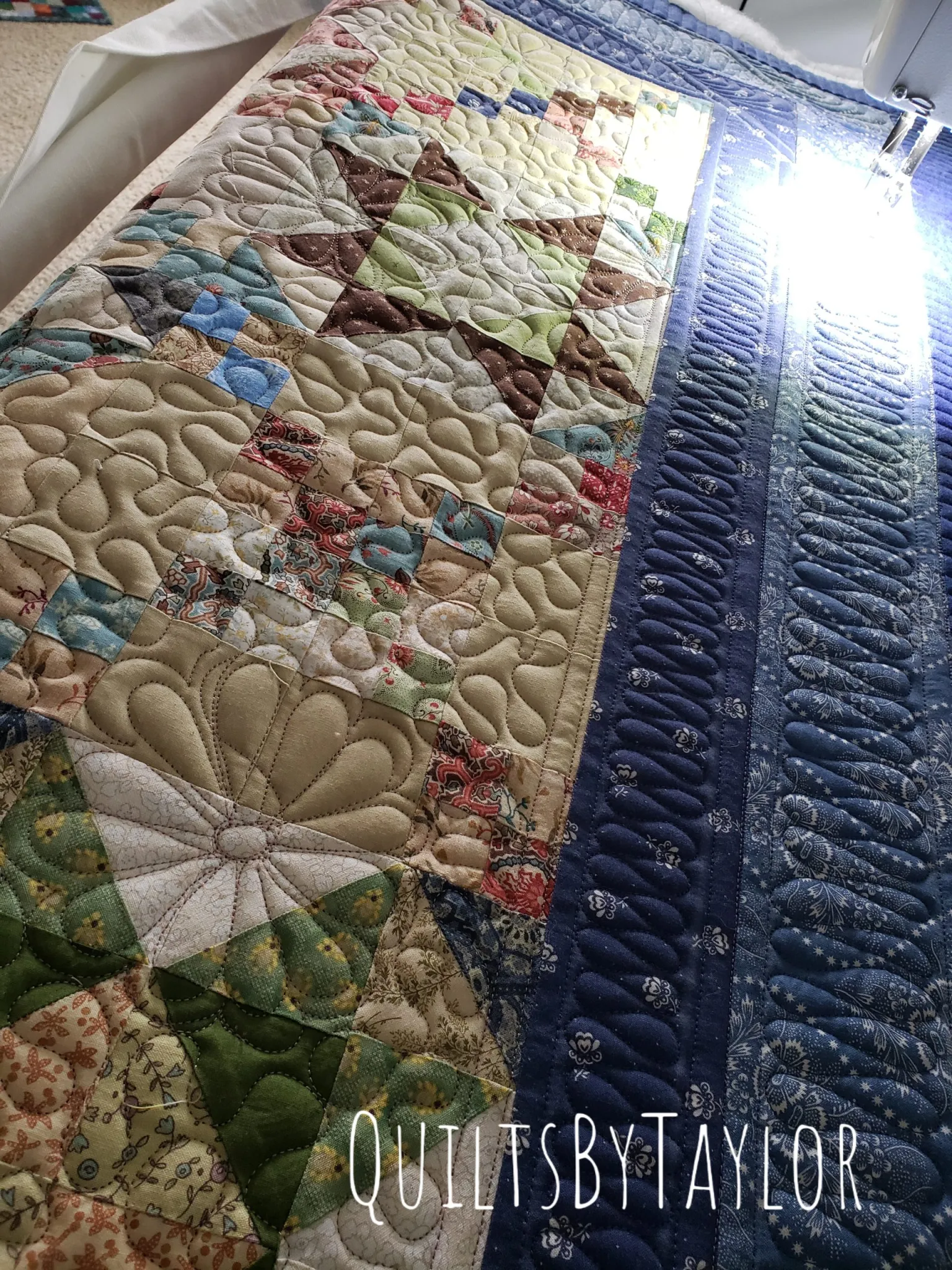 Civil War Quilt King Size – Handmade Reproduction Quilt for Sale
