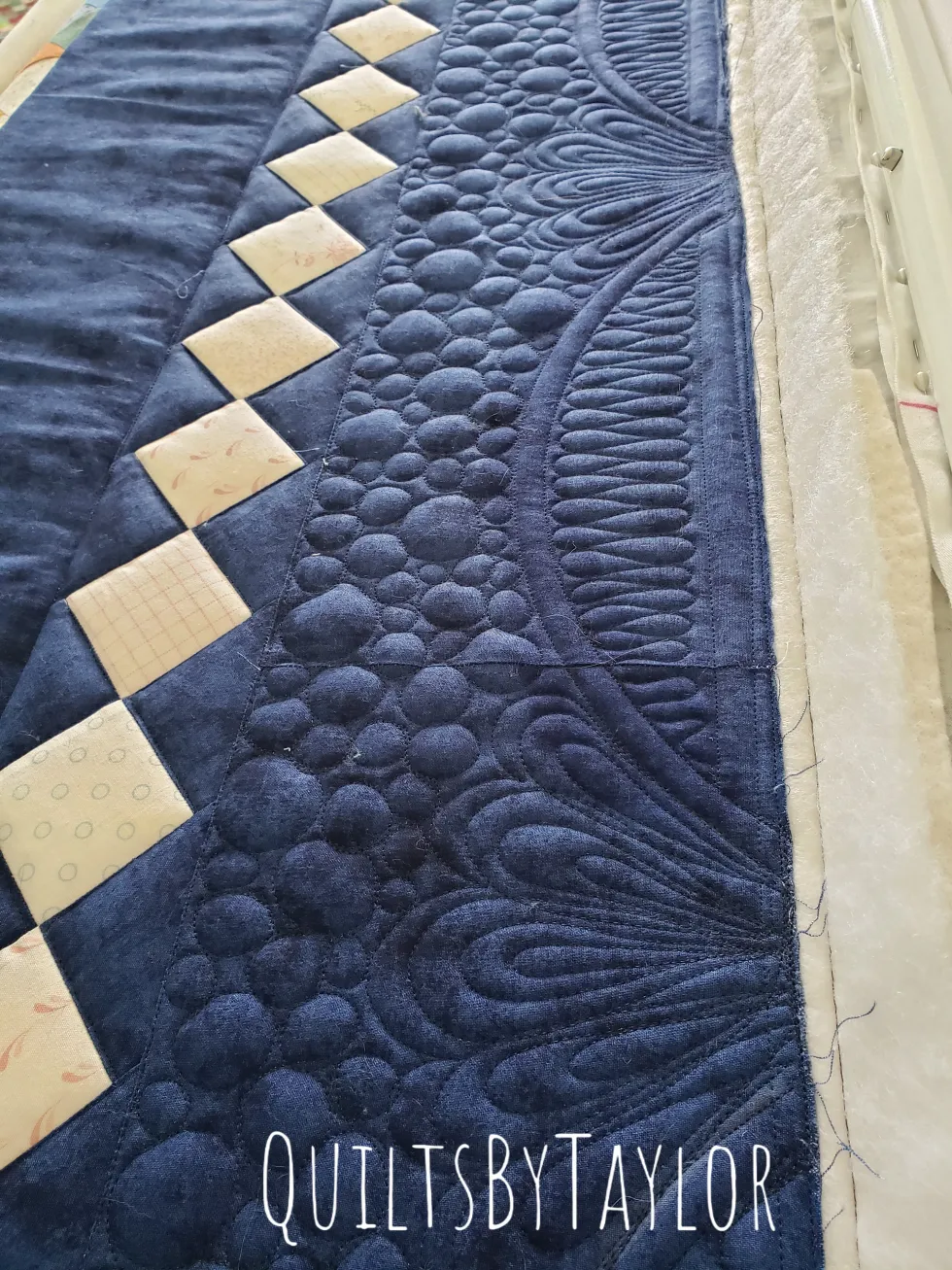 Quilts For Sale/ Quilt for Sale/ Quilt for Sale Handmade Quilt For Sale/ Square in A Square Quilt — Ready to Ship (88×91) - Image 4