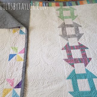 hash tag quilt/ ready to ship quilt for sale