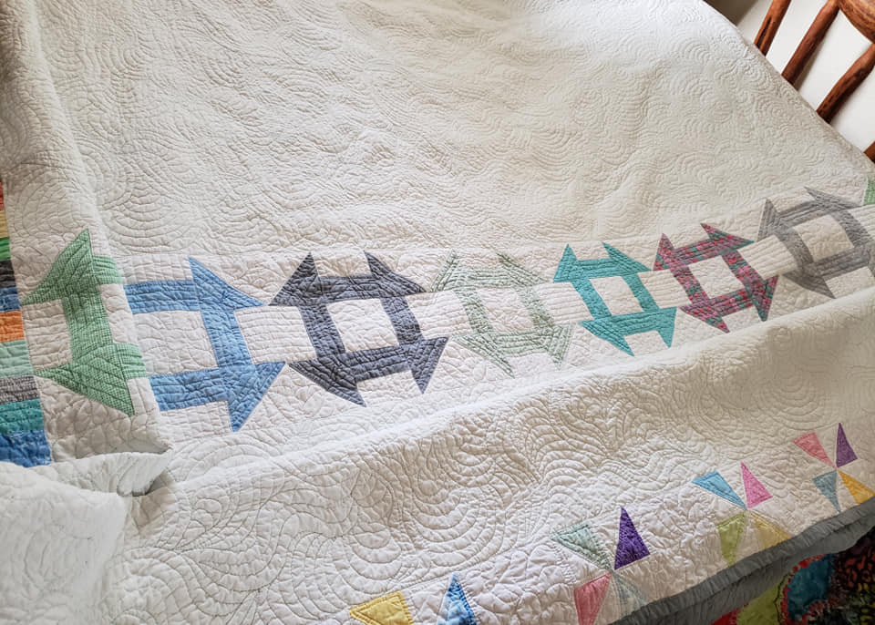 Quilts For Sale/ Quilt for Sale/ Quilt for Sale Handmade Finished Hashtag Quilt (Ready to Ship) (104 x 118) - Image 6