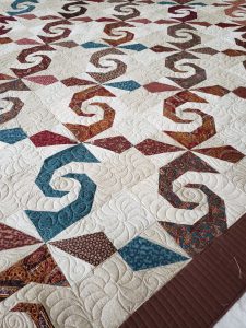 Snails Trail Quilt/ Ready to ship/ autumn