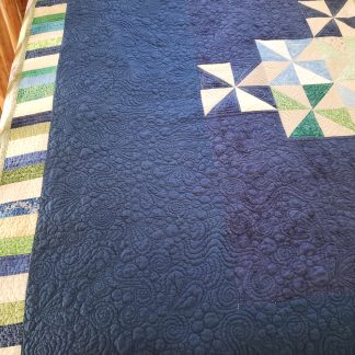 blue pinwheel quilt/ Pinwheel quilt/ ready to ship