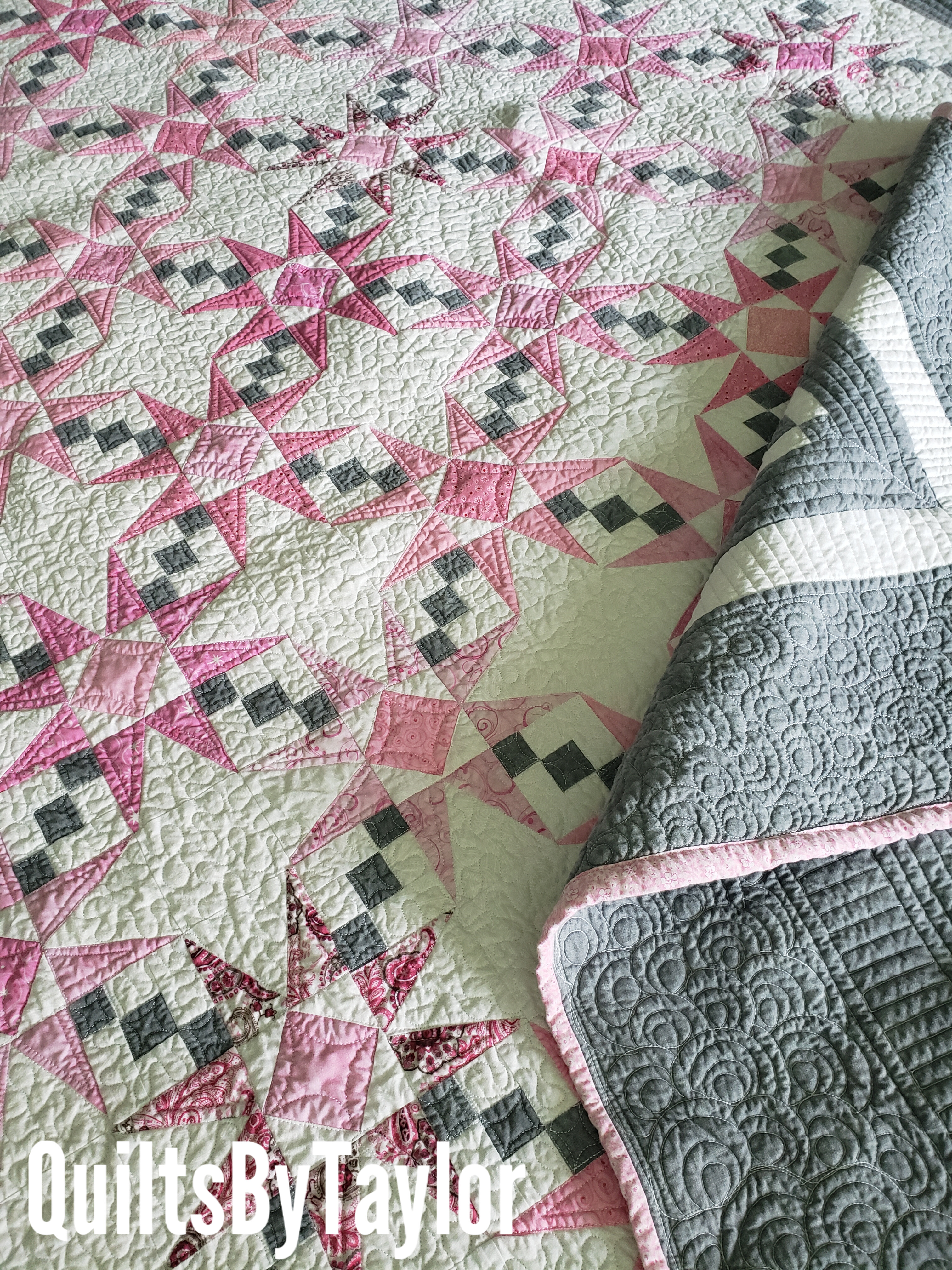 Double Charmed Quilt/ Finished Quilt , ready to shop