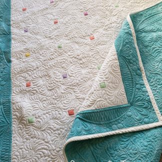 Handmade Quilts for Sale/ Finished Quilt/ whole cloth quilts/ quilts by taylor/ swany feathers