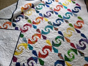 Rainbow Snauls Trail Quilt/ Custom Made Quilt Designs/ handmade quilts