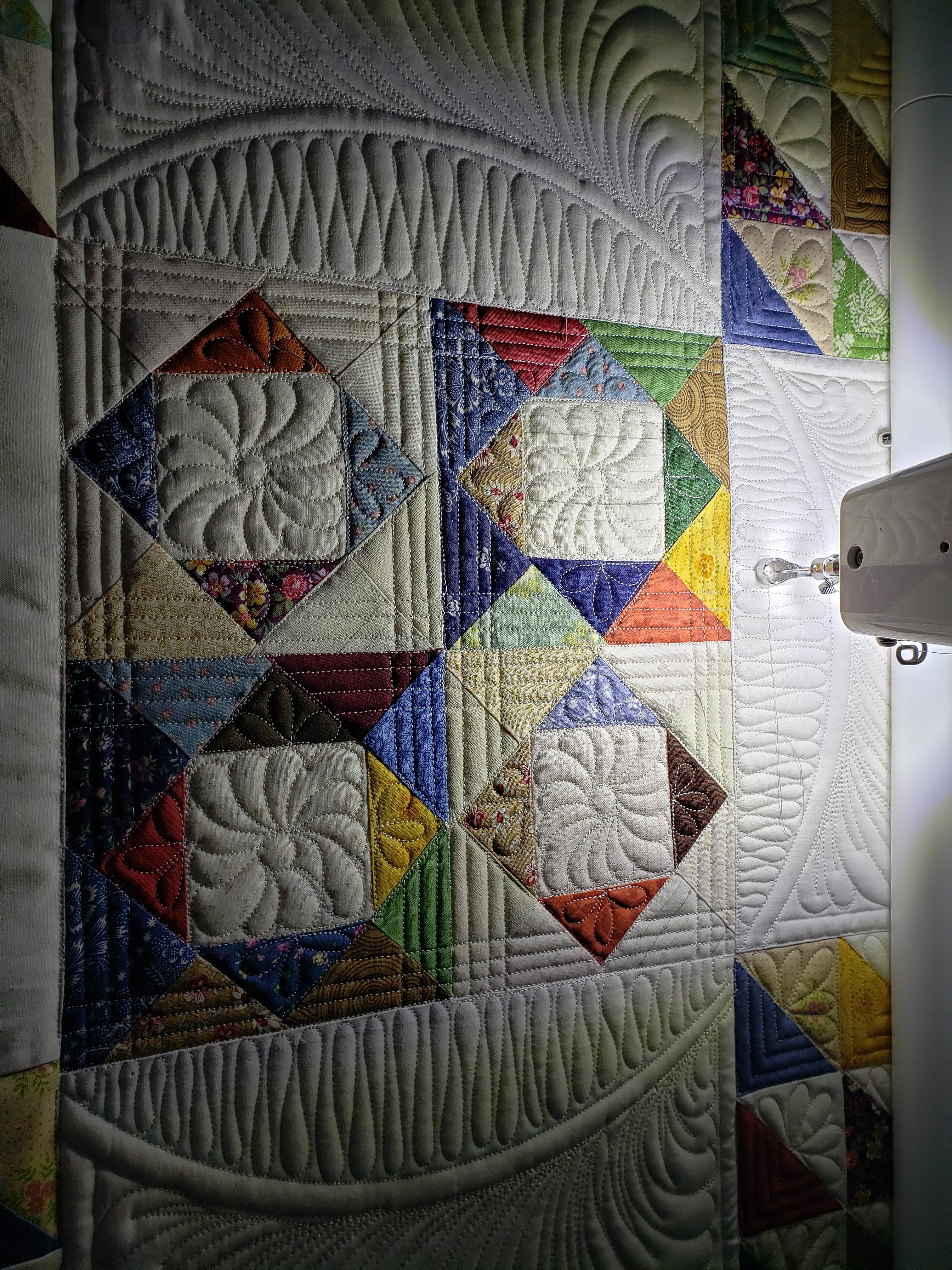handmade quilts/ civil war style table topper/ quilts by taylor