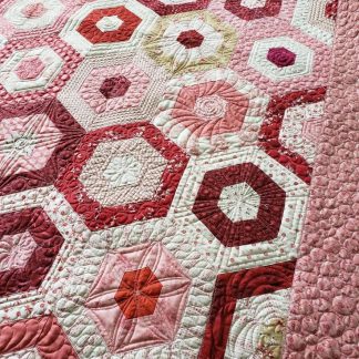 Hexagon Quilt/ Cascading Hexagons/ Made To Order
