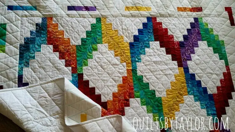 Quilts For Sale/ Quilt for Sale/ Quilt for Sale Handmade Rainbow color falls quilt/ made to order
