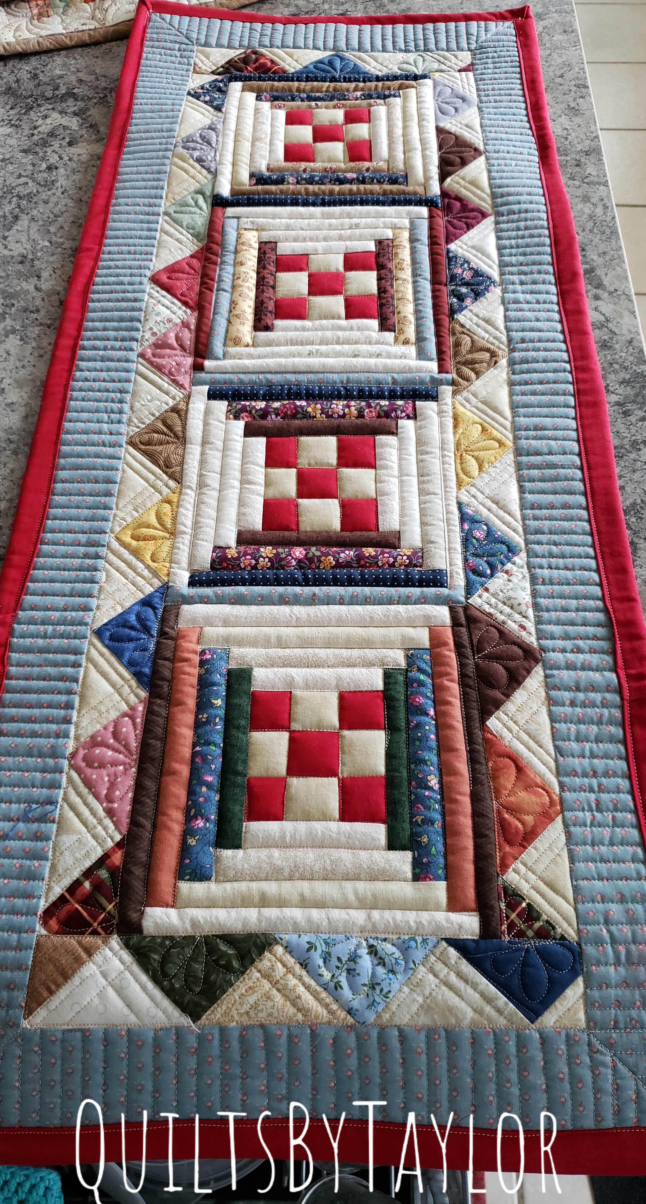 Custom Made Quilts for Sale mini quilt for table quilted centerpiece scrappy quilt decor small handmade quilt