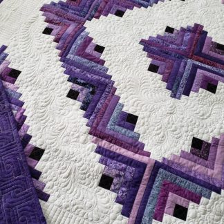 Log Cabin Quilt/ Made To Order/ Barn Raising