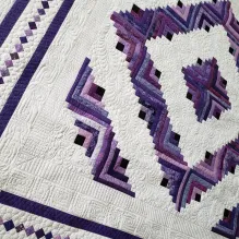 Log Cabin Quilt/ Made To Order/ Barn Raising