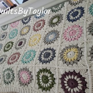 Ready To Ship/ 44 X 52/ Cotton Throw Blanket/ Crochet Cotton/ Made in The USA