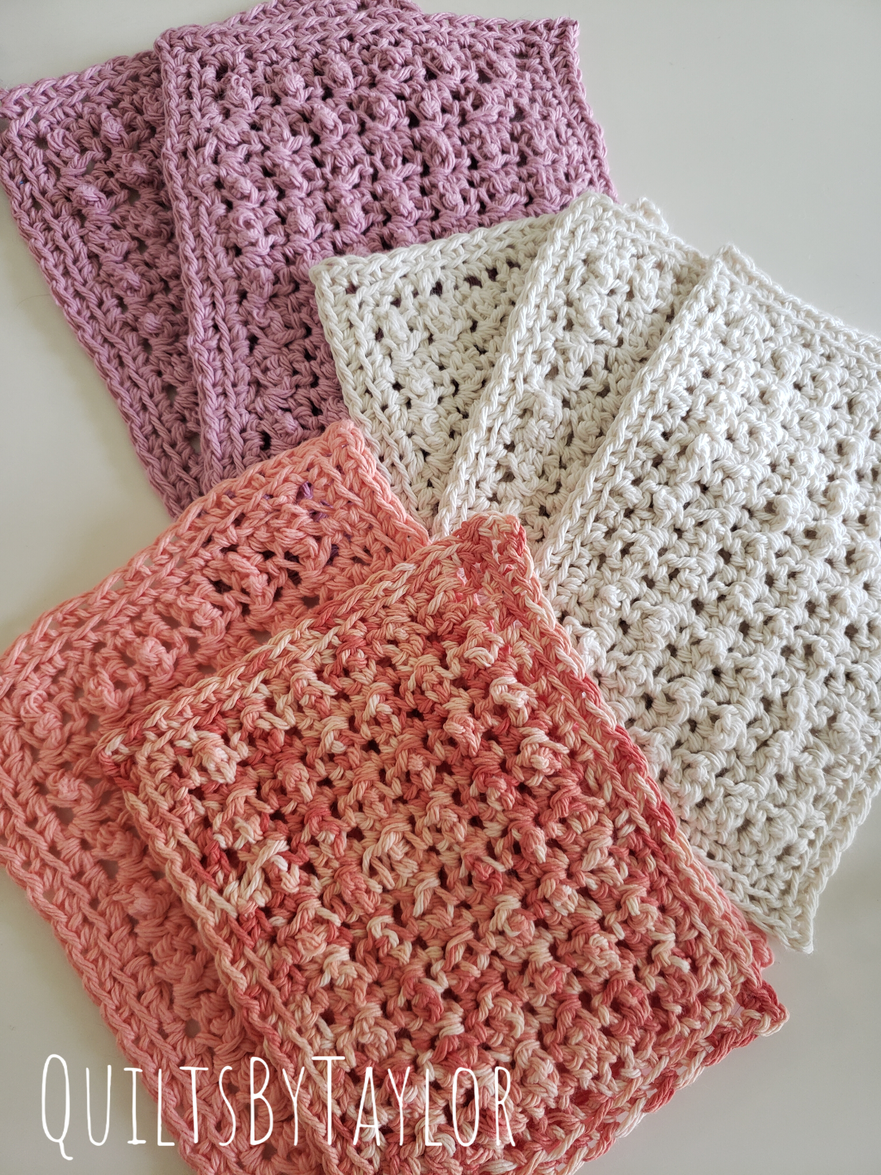 cotton dish cloths/ handmade cotton crochet/ variety colors/ new item in the shop