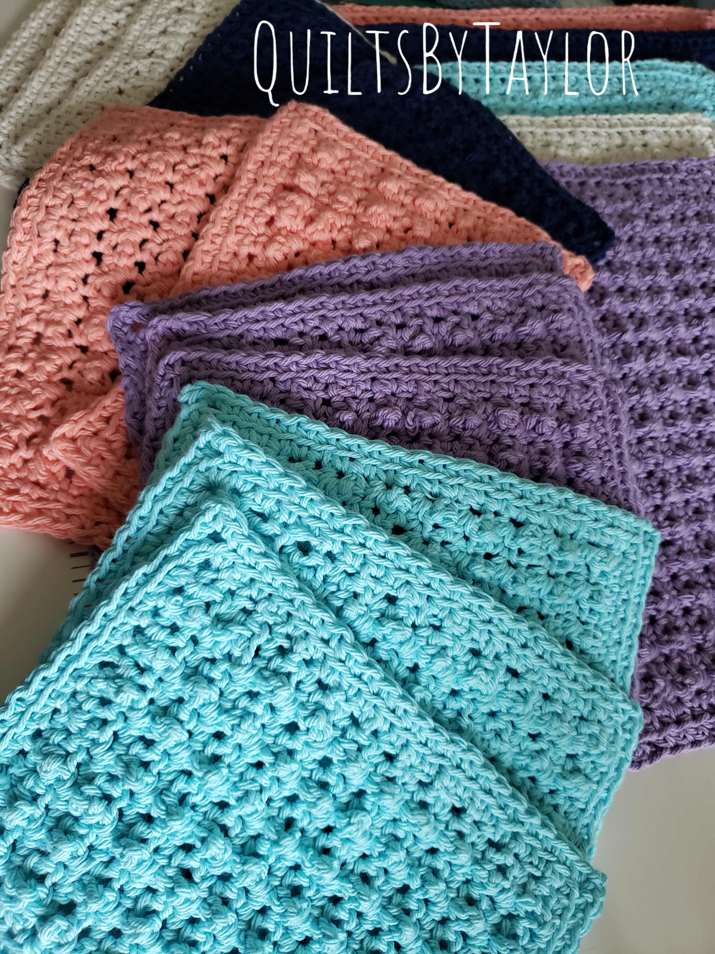 Made To Order /Handmade Cotton Crochet Kitchen Towel Set/ Cotton Crochet/ Handmade Kitchen Towels/ Kitchen Wash Cloths/ farmhouse cottons