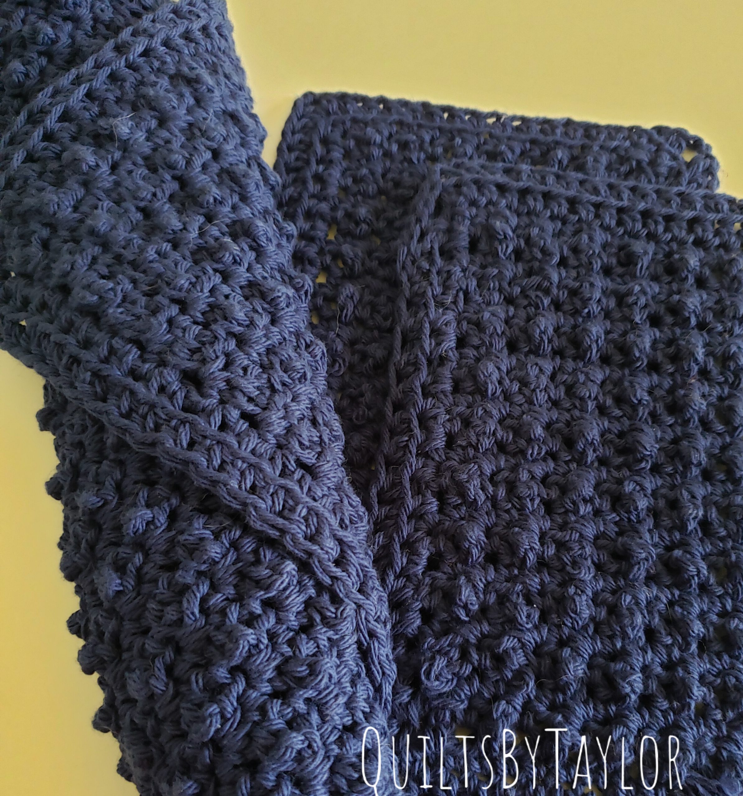 Quilts For Sale/ Quilt for Sale/ Quilt for Sale Handmade Cotton Crochet/ Dark Blue Cotton Hand Towels/ Cotton Crochet/ Handmade kitchen towels