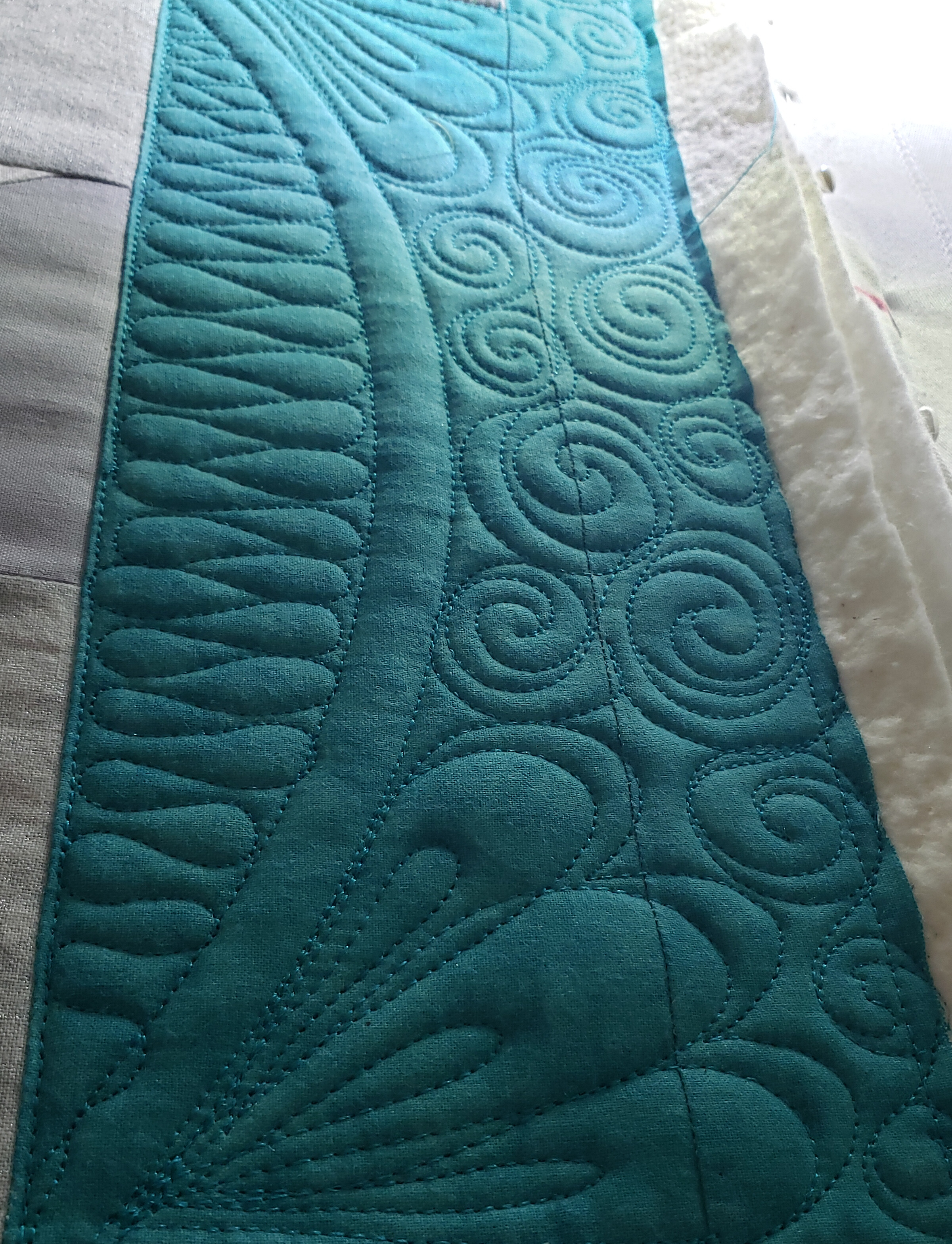 behind the seams/ close up of the quilting/ summer update/ quilts By Taylor
