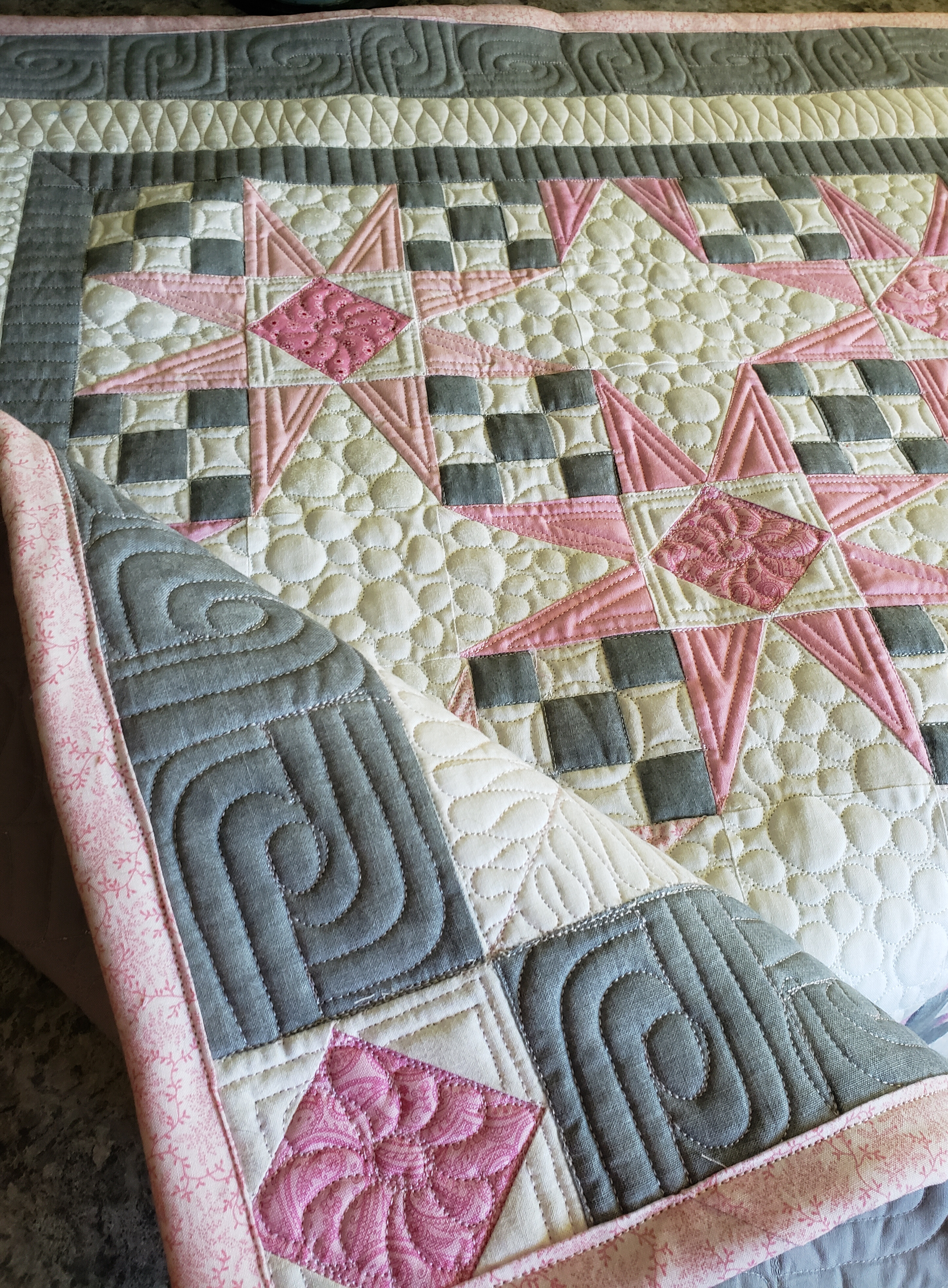 double charmed wall hanging/ made to order quilts/ handmade byt Quilts By Taylor
