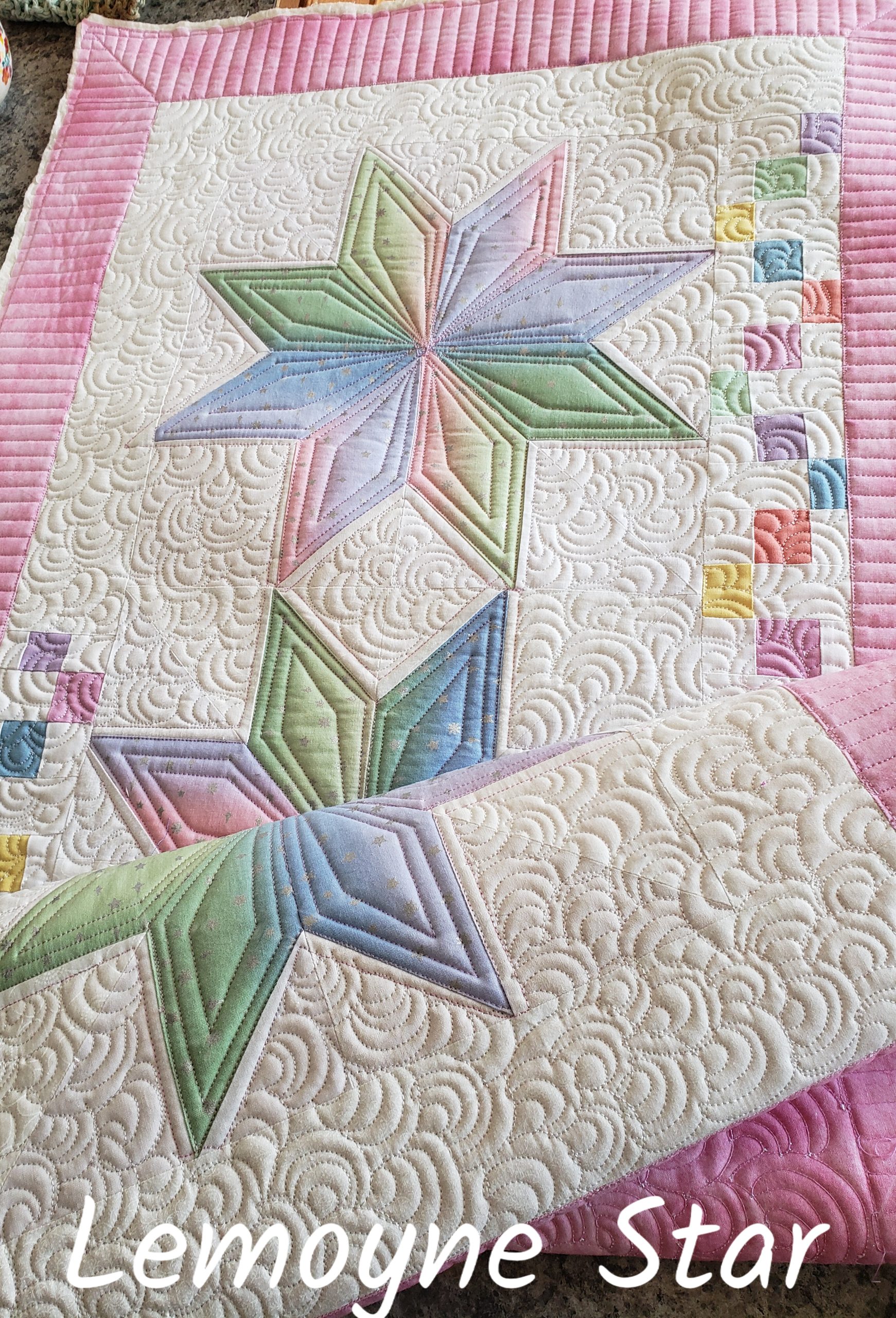 handmade quilted table runner pastel table runner quilted home decor handmade table topper heirloom quilted table runner