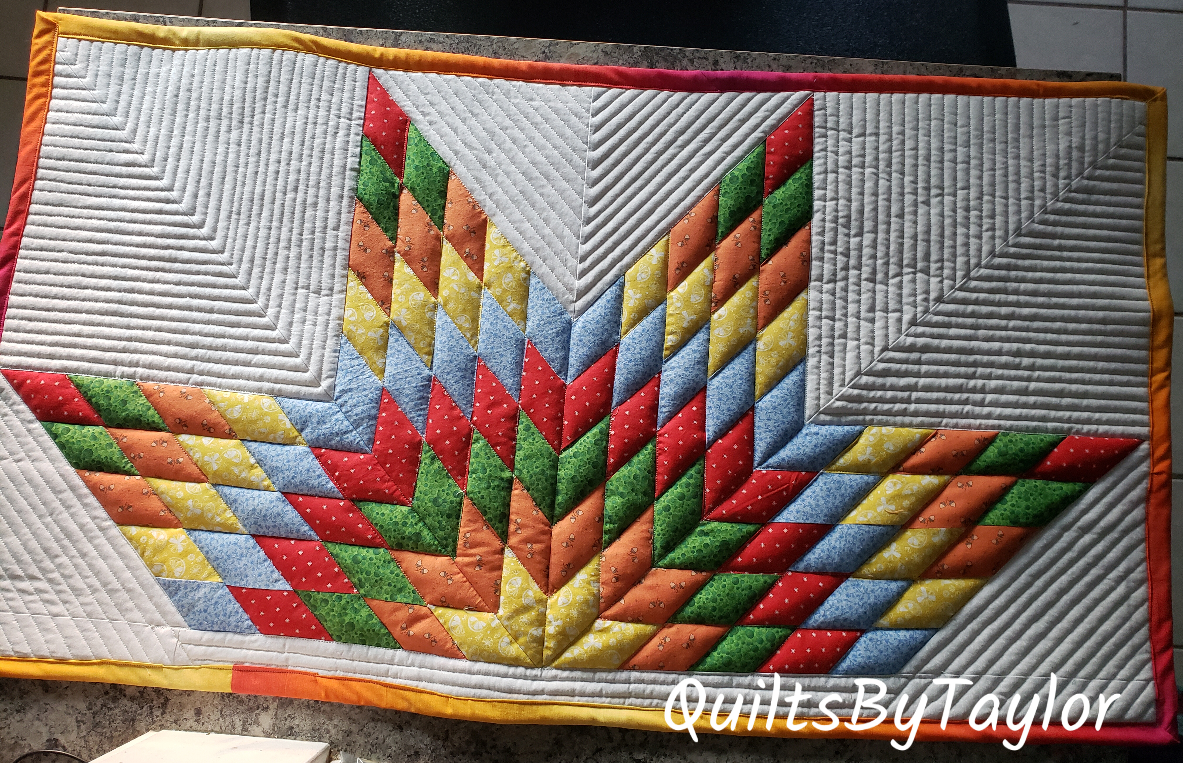 lone star quilt/ sunshine quilt/ ready to ship quilt/ rainbow quilts
