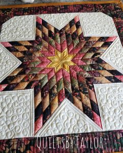 Little Dipper Lone Star Quilt – Handmade Batik Table Topper