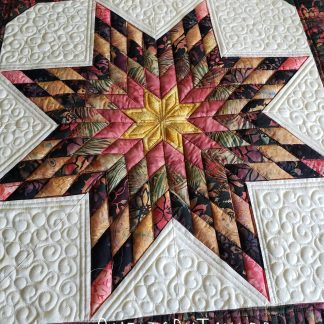 Little Dipper Lone Star Quilt – Handmade Batik Table Topper