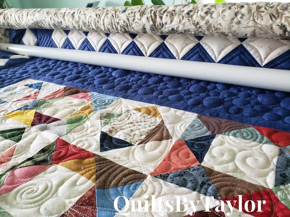 Kaleidoscope Quilt / handmade quilt/ made to order
