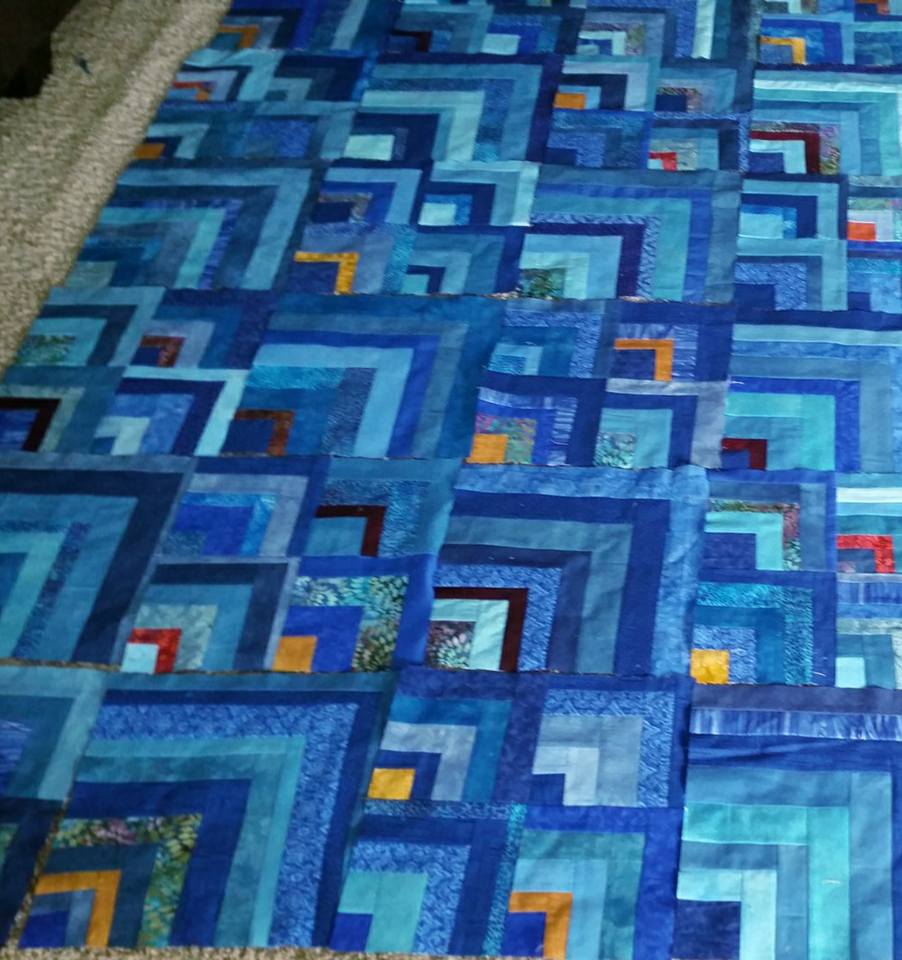 log cabin quilt/ made to order/ alternate layout